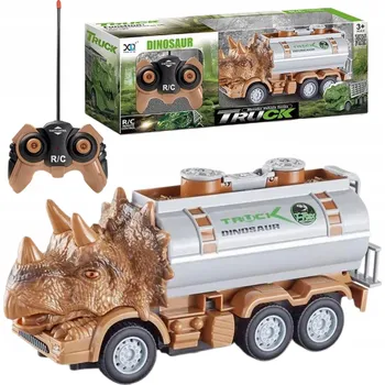 RC model auta Dálkově ovládaný dinosauří náklaďák s cisternou, RC, světlo a zvuk