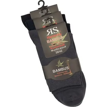 Dámské ponožky RS zkrácené unisex bambusové jednobarevné ponožky s jemným svěrem mix29 39-42