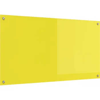 Kuchyňská linka Kuchyňská zástěna Žlutá 110 x 60 x 0,6 cm tvrzené sklo IM_42001318