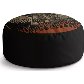 Taburet Sablio Taburet Circle METALLICA Padlý anděl: 38x48 cm