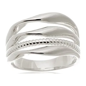 Prsten Stříbrný široký prsten STRP0532F