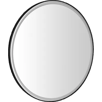 Sapho KADRIS kulaté zrcadlo s LED osvětlením ø 80cm, černá mat - KD080