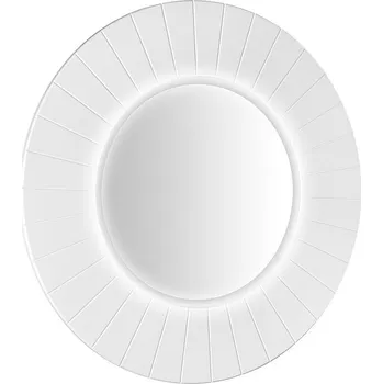 Zrcadlo Sapho LUMIRO STRIP kulaté zrcadlo s LED osvětlením v rámu ø 75cm, bílá mat - LR750-3131S