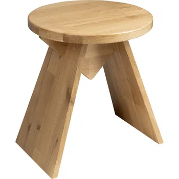 Umyvadlo Sapho ASTYLE kulatá stolička ø 36x41cm, masiv přírodní dub - AS420