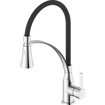 Sapho HEBE stojánková dřezová baterie se sprškou, chrom - HT430