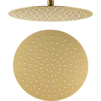 Sapho SLIM hlavová sprcha, průměr 300mm, zlato mat - MS573GB