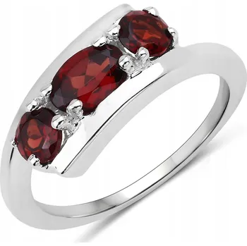 Prsten STŘÍBRNÝ PRSTÝNEK S PŘÍRODNÍM GRANÁTEM