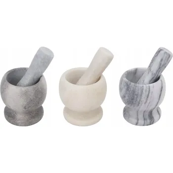 Hmoždíř Marmorovací miska s paličkou na drcení a mletí