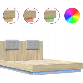 Postel Jednolůžková dřevěná postel VidaXL 90x220 cm, vícebarevná