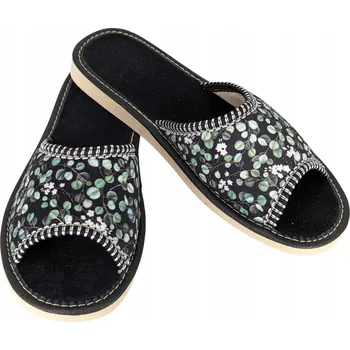 Dámská obuv Bavlněné Pantofle z leštěné Polské Domácí pantofle Pantofle Highlander 35
