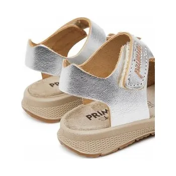 Dívčí sandály Primigi dětské sandály z přírodní kůže stříbrné velikost 23