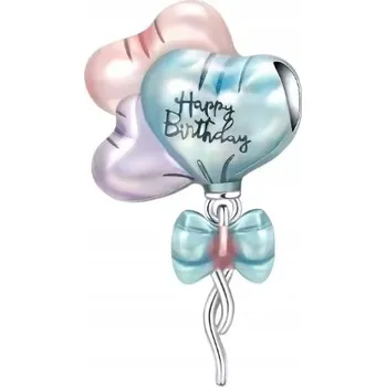 Přívěsek Charms Narozeninové balónky narozeninové balónky balón stříbro beads přívěsek 925
