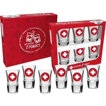 Vrták SKLENIČKY ks sada lékárničky S VTIPNÝMI TEXTY