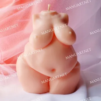 Svíčka Baculaté ženské torzo - silikonová forma na svíčky, mýdla, pryskyřici, sádru