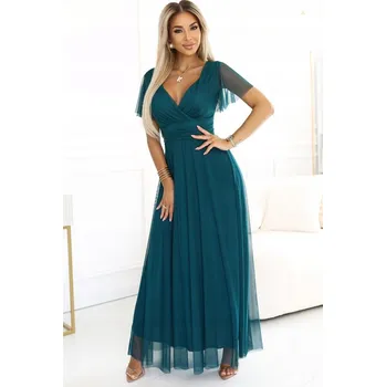 Dámské šaty Numoco basic večerní šaty zavinovací střihu 562-4 univerzální velikost