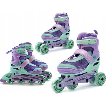 Kolečkové brusle KOLEČKOVÉ BRUSLE FROZEN 3V1 NASTAVITELNÉ LED kolečka jako KOLEČKOVÉ BRUSLE KOLEČKOVÉ BRUSLE KOLEČKO-KOLEČKOVÉ BRUSLE 34-37