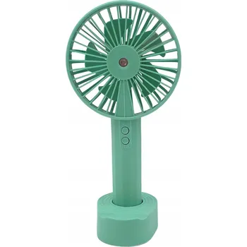 Domácí ventilátor Mini ventilátor s rozprašovačem Mist Spray Fan, ruční, zelený