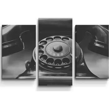 Obraz Sablio Obraz - 3-dílný Starý telefon - 75x50 cm
