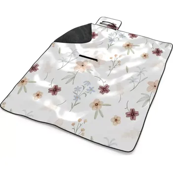 deka Sablio Plážová deka Romantické květy: 200x140 cm