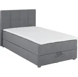 Kontinentální postel Winer 100x200 s úložným prostorem - Black Red White - BRW Šedá 212x104 cm