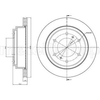 Brzdový kotouč Brzdový kotouč METELLI 23-0778C
