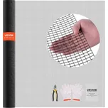 VEVOR Hardware Cloth 183cm x 15,2m, 1/2" pozinkované drátěné pletivo o průměru 19 Gauge, odolné proti povětrnostním vlivům vinylem potažené drátěné pletivo, odolné svařované zahradní pletivo pro králíky a hady