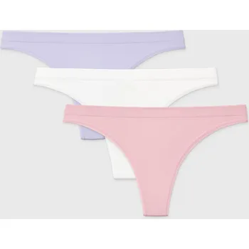 Kalhotky 3PACK Tanga RIB