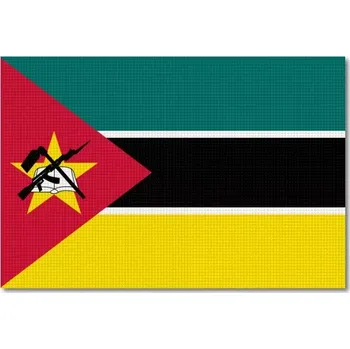 Vlajka Pelisport Mosambická vlajka tištěná 6 x 4 cm