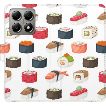 Pouzdro na mobilní telefon Flipové pouzdro iSaprio - Sushi Pattern 02 - Xiaomi 14T Pro