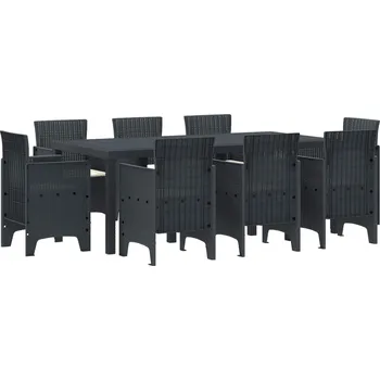Zahradní sestava Zahradní jídelní souprava 9 pcs Antracit Ratan Polt IM_3378576