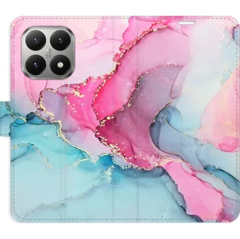 Pouzdro na mobilní telefon Flipové pouzdro iSaprio - PinkBlue Marble - Xiaomi 15T
