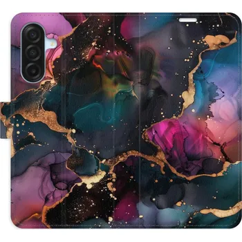 Pouzdro na mobilní telefon Flipové pouzdro iSaprio - Dark Marble - Samsung Galaxy A17 / A17 5G