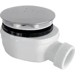 Gelco GELCO vaničkový sifon, průměr 90mm, DN40, nízký, krytka nerez lesk - PB90EXN