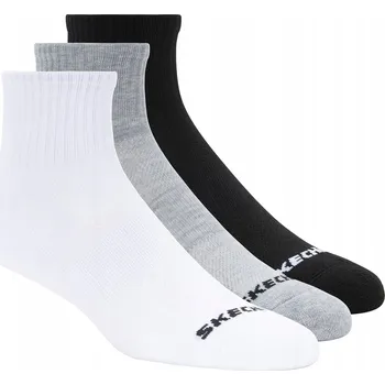 Pánské ponožky Ponožky Skechers Ponožky Qtr Crew, bílé Skechers 43-46