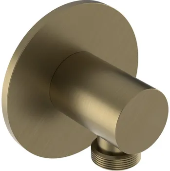 Sprchový držák Sapho Vývod sprchy, kulatý, zlato mat - SG202G