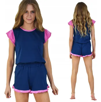 Dámské pyžamo Born2rest dámské pyžamo bavlna modré velikost S