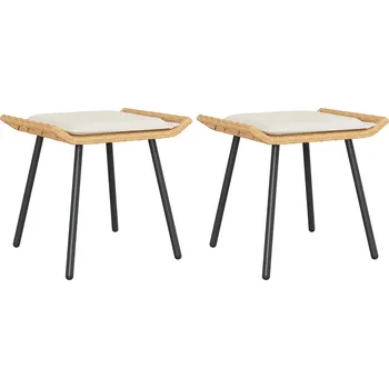 Zahradní nábytek Zahradní stolička 2 pcs Hnědá 50 x 40 x 45 cm Polyester IM_4108266