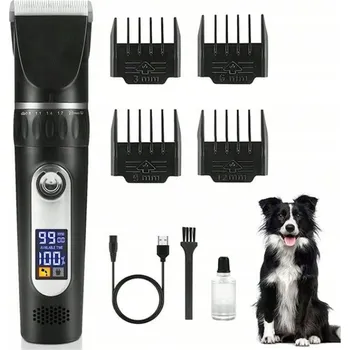 strojek na stříhání srsti ZASTŘIHOVAČ CHLUPŮ PRO ZVÍŘATA 4V1 STŘÍHACÍ STROJEK NA TLAPKY PRO KOČKY A PSY