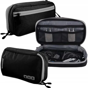 Pouzdro na mobilní telefon ORGANIZÉR CESTOVNÍ TAŠKA NA KABELY A ELEKTRONICKÉ PŘÍSLUŠENSTVÍ NA ZIP PROSTORNÁ
