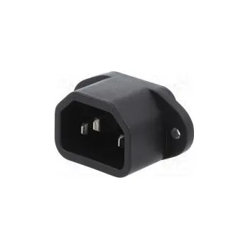 Elektrická zásuvka Konektor napájecí AC zásuvka vidlice 10A 250VAC IEC 60320