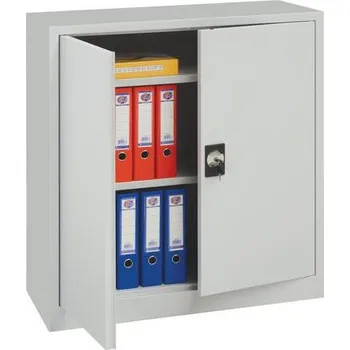 Policová skříň Kovová spisová skříň, 2 police, 100 x 92,5 x 42,2 cm