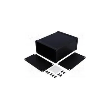 Rozvaděč Kryt s panelem 1455 X 103mm Y 120mm Z 53mm hliník černá