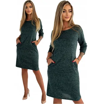 Dámské šaty SandraStyle šaty pro běžné nošení, klasické, délka ke kolenům, velikost 40