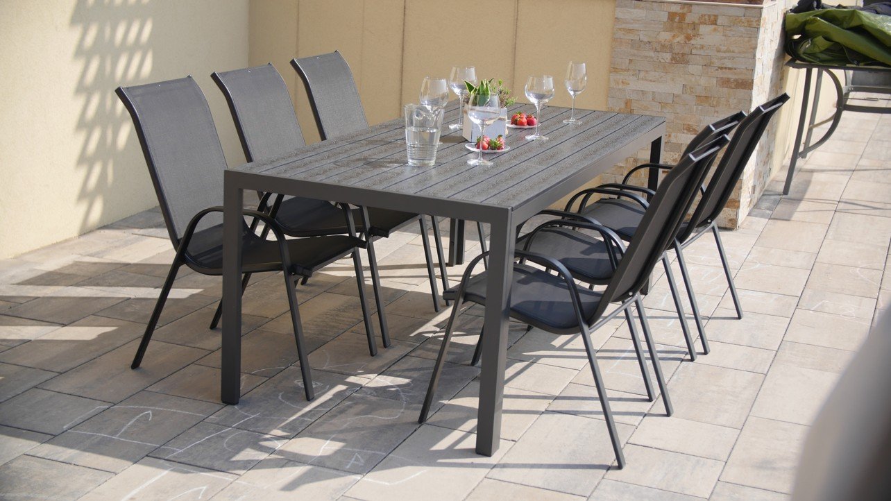 Nábytek Texim Zahradní jídelní set VIKING XL 190cm + 6x židle RAMADA