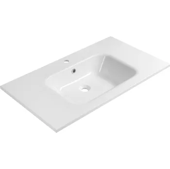 Umyvadlo Sapho ARECA umyvadlo, litý mramor, 91x51,5cm, bílá - AC091