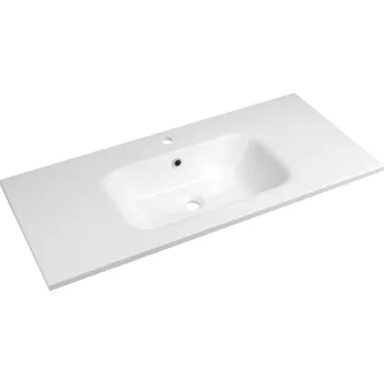 Sapho SIDRA umyvadlo, litý mramor, 101x46cm, bílá - SD101