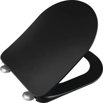 WC sedátko CREAVIT PAULA WC sedátko, SLIM, Soft Close, černá mat - KC0903.01.2100E