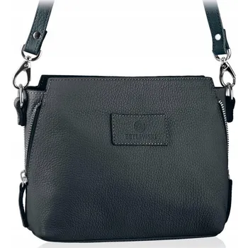 Kabelka Betlewski kabelka z pravé lícové kůže modrá