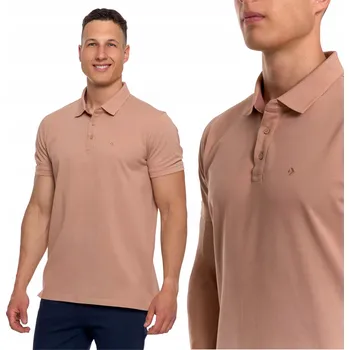 Pánská móda POLOKOŠILE TRIČKO MORAJ ELEGANTNÍ POLO TRIČKO S KRÁTKÝM RUKÁVEM VELKÉ L