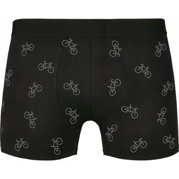 Boxerky Pánské boxerky s potiskem kol - 1 kus - Ideal Černá XL